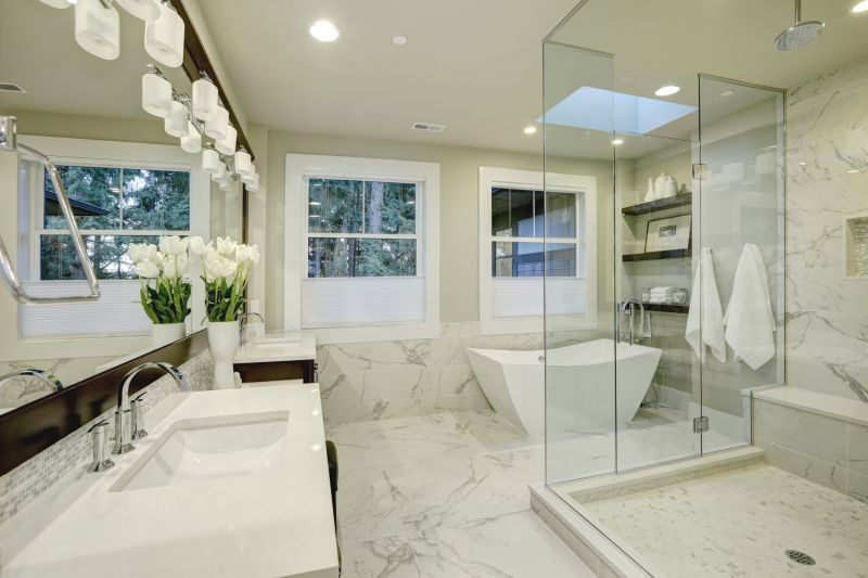 Luxury Walk-In Shower with Glass Walls